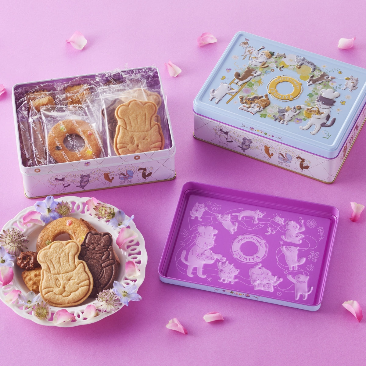 三越伊勢丹 泉屋 貓咪曲奇禮盒 6種18個入NEW新包裝