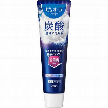 花王 Pureora 炭酸牙膏 95g 齒周病預防