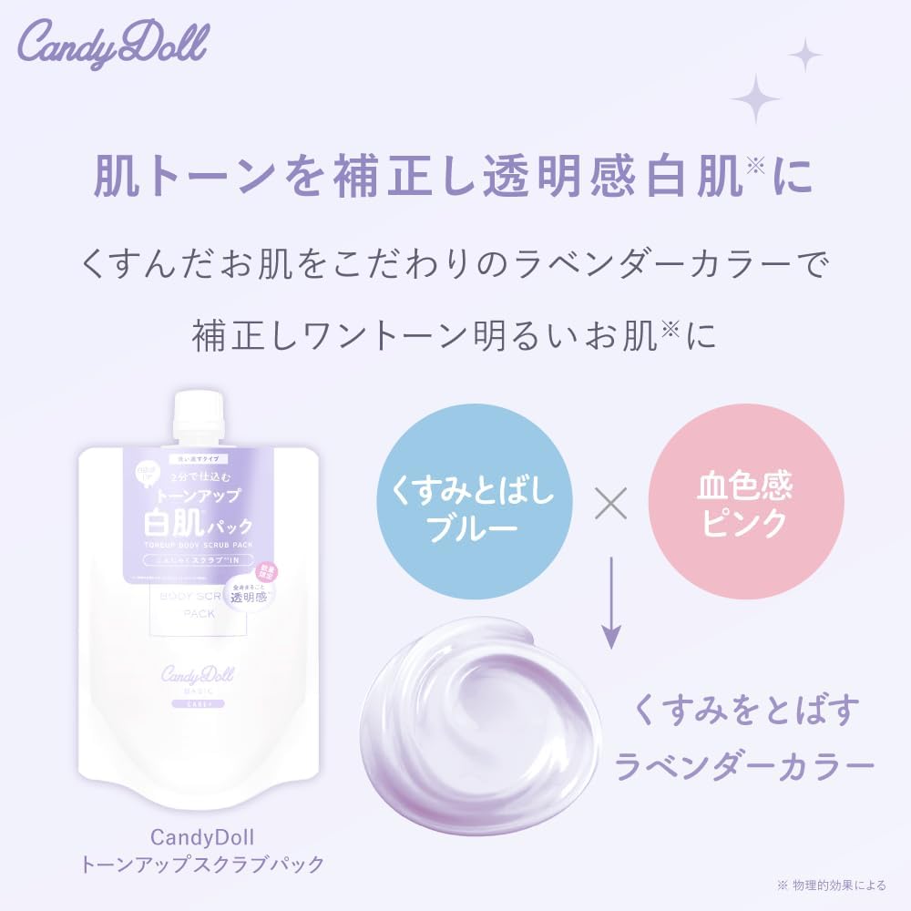 CandyDoll 提亮去角質磨砂膏/透亮美白防曬乳【數量限定】