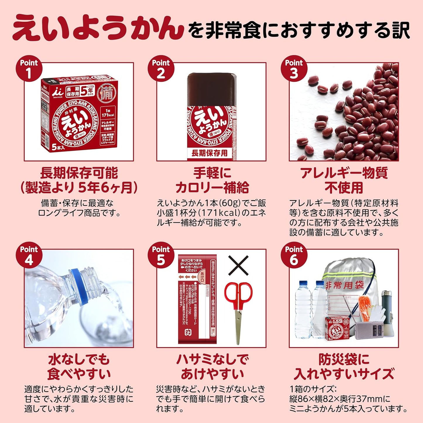 【非常食】防災對策餅乾/麵包/羊羹 保存期限5年起