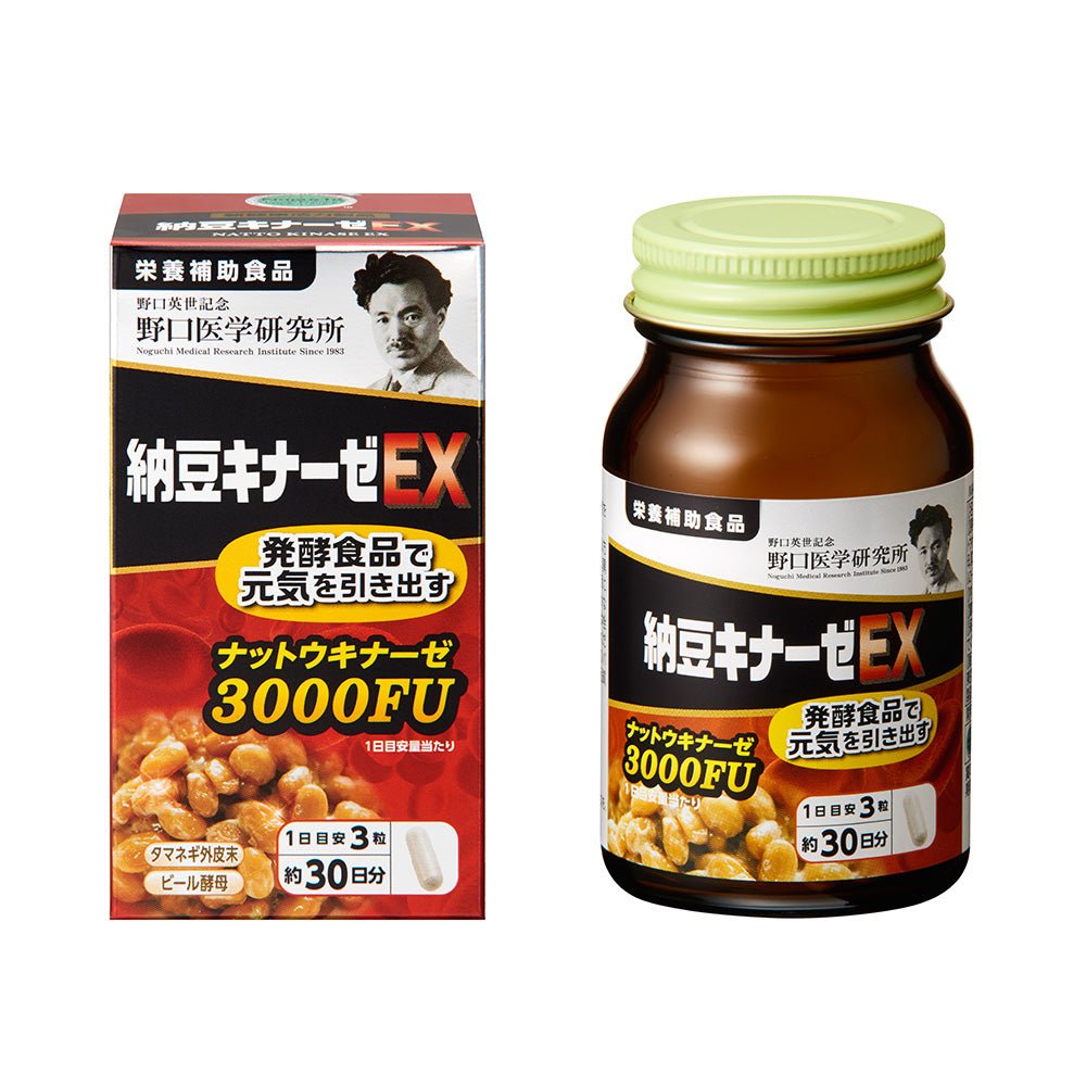 2022新款 野口醫學研究所 納豆激酶3000FU 30日量 - CosmeBear小熊日本藥妝For台灣