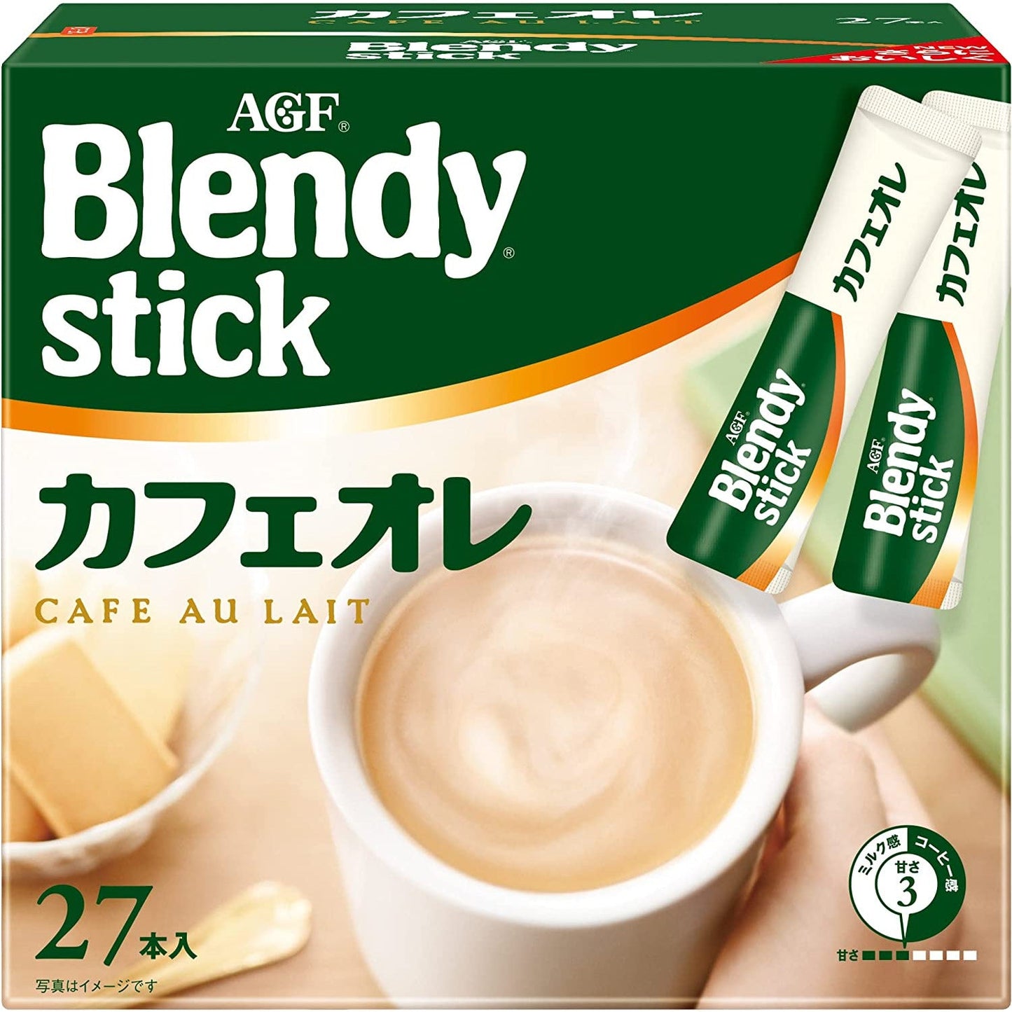 AGF Blendy Stick 牛奶咖啡 27根入 - CosmeBear小熊日本藥妝For台灣