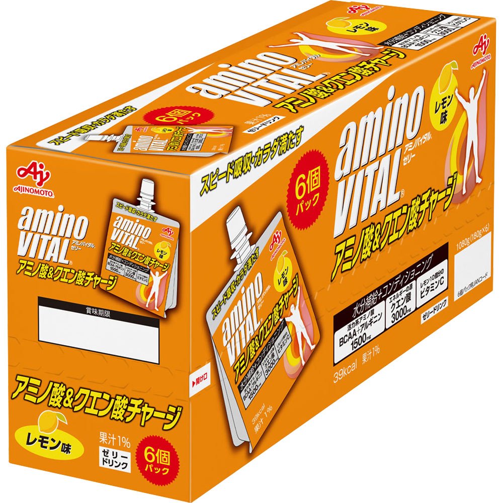 味の素 Amino Vital 檸檬酸/氨基酸補劑果凍 180g*6袋 - CosmeBear小熊日本藥妝For台灣