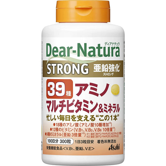 Asahi朝日 Dear Natura 39種氨基酸+綜合維他命+礦物質 100日量 - CosmeBear小熊日本藥妝For台灣