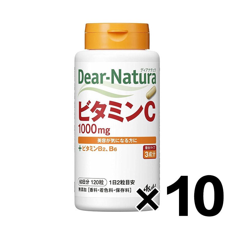 Asahi朝日 Dear Natura 維他命C 60日量 含維他命B2 B6 - CosmeBear小熊日本藥妝For台灣