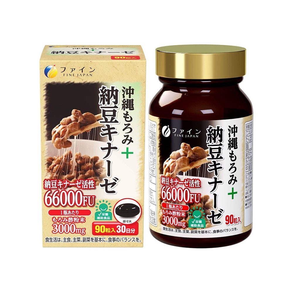 FINE 冲绳醪+納豆激酶66000FU 營養補充劑 30日量 - CosmeBear小熊日本藥妝For台灣
