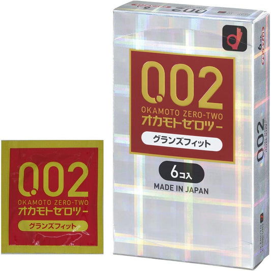 OKAMOTO岡本 均一超薄002EX Grounds Fit 避孕套 6個入 - CosmeBear小熊日本藥妝For台灣