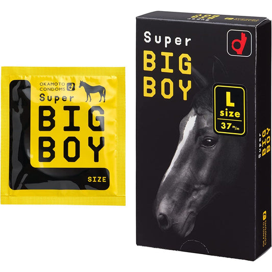 OKAMOTO岡本 Super BIGBOY大黑馬避孕套 12個入 - CosmeBear小熊日本藥妝For台灣