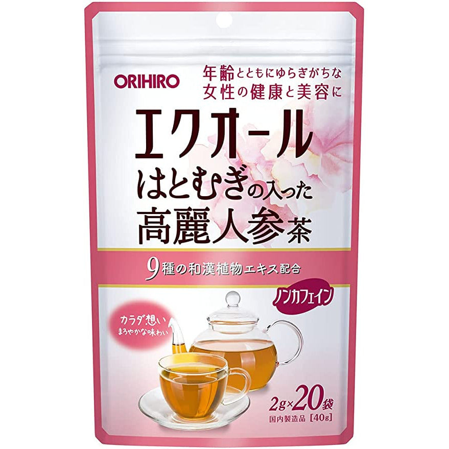 ORIHIRO 高麗人參茶 20包入 美容養顏 - CosmeBear小熊日本藥妝For台灣