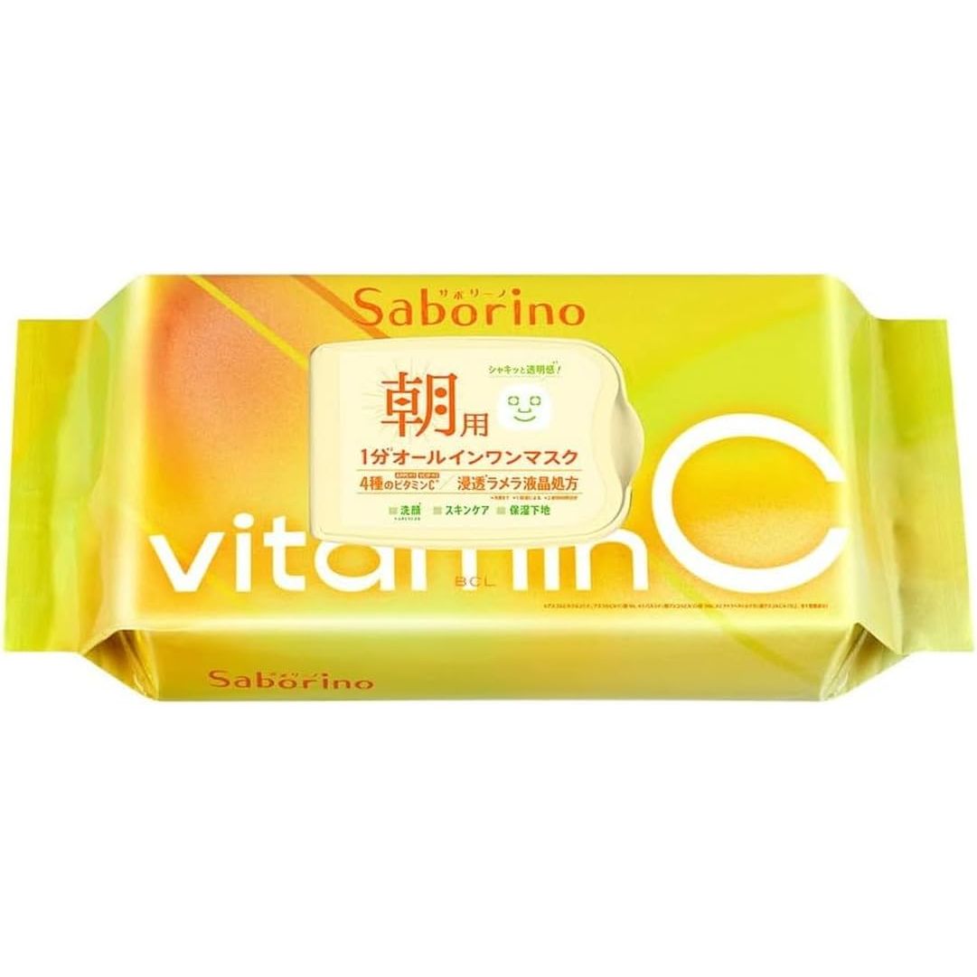 Saborino 早安面膜/晚安面膜 全系列 敷60秒即可 - 小熊藥妝 - 日本藥妝直送台灣