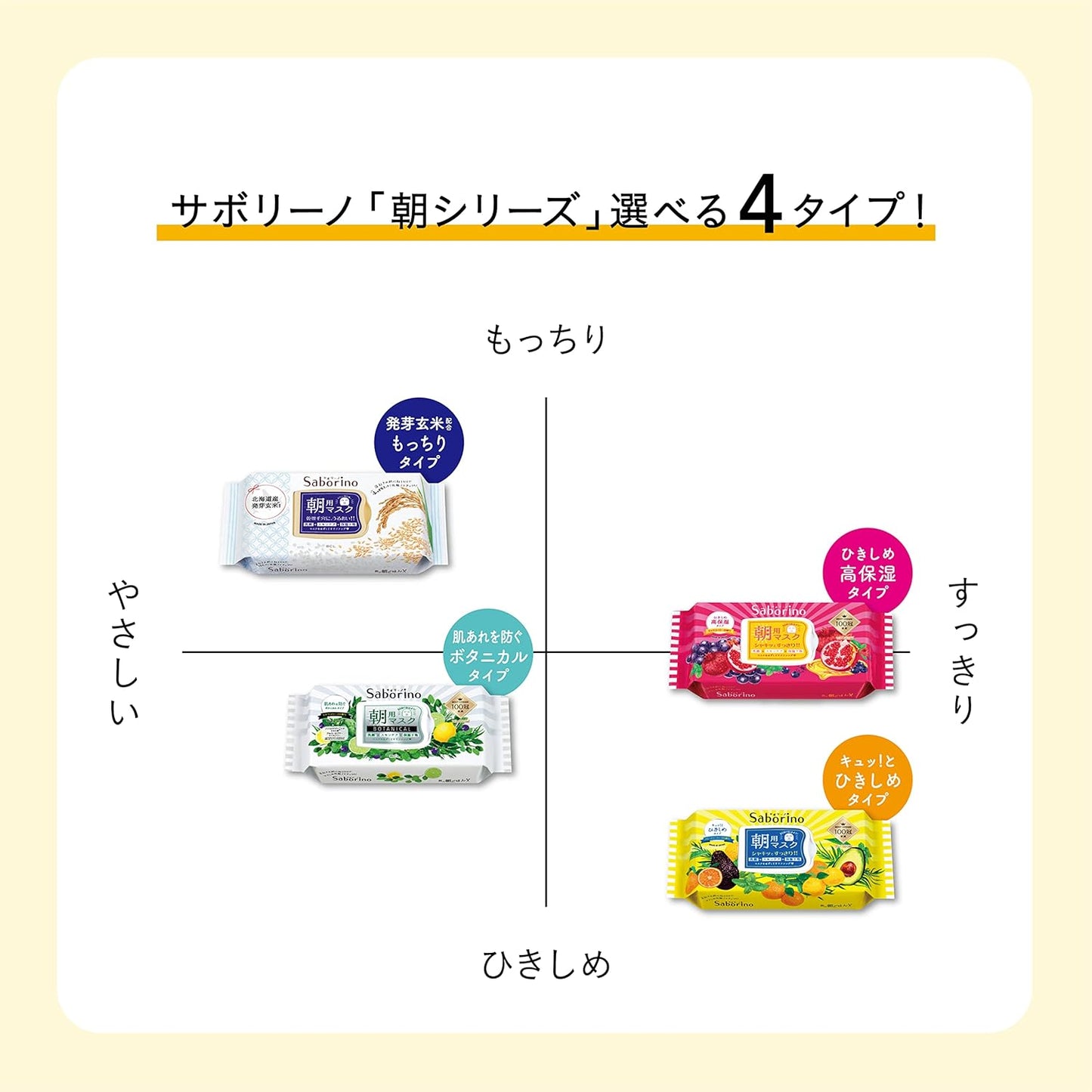 Saborino 早安面膜/晚安面膜 全系列 敷60秒即可 - 小熊藥妝 - 日本藥妝直送台灣