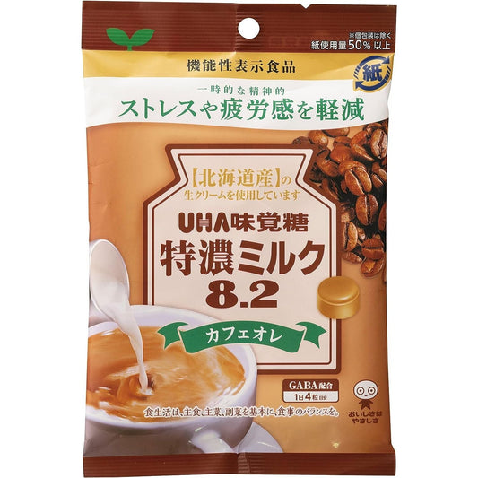 UHA味覺糖 機能性表示食品 特濃牛奶糖8.2 93g 多口味 - CosmeBear小熊日本藥妝For台灣