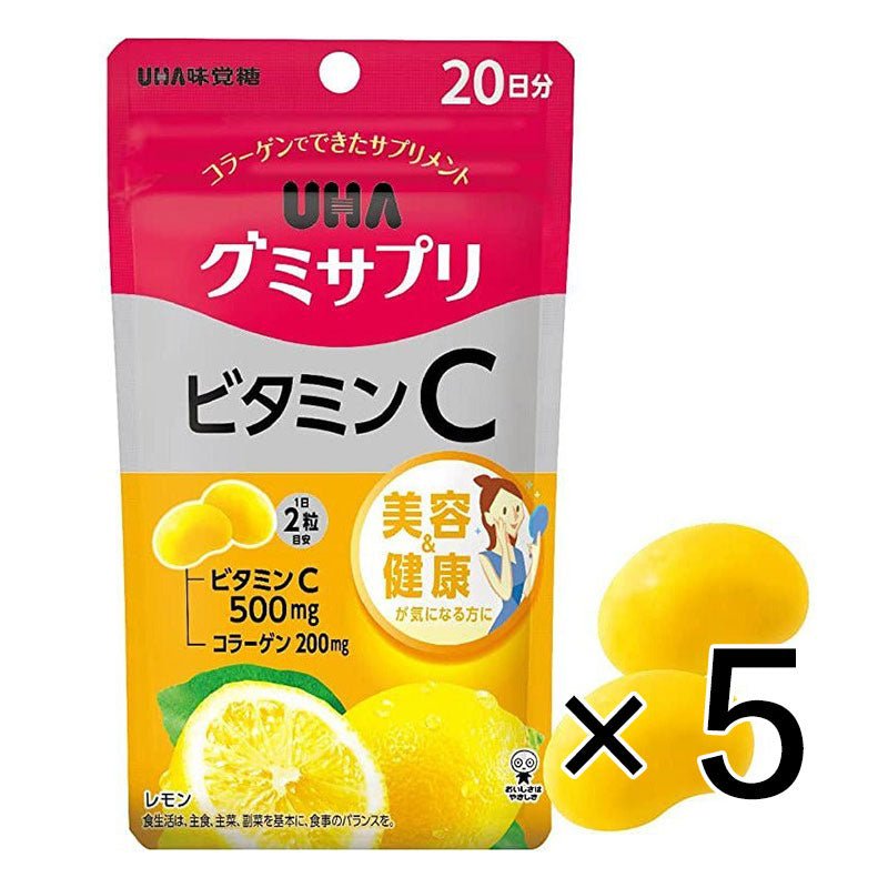 UHA 維他命C軟糖 檸檬味 - CosmeBear小熊日本藥妝For台灣