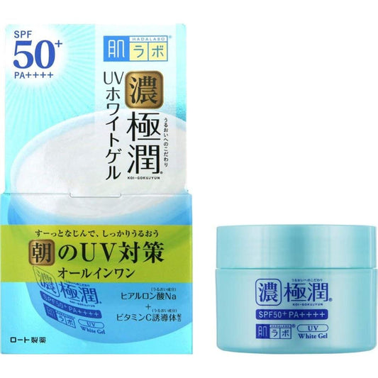 樂敦製藥 肌研 極潤UV對策高機能All In One高保濕美白啫喱 90g - 小熊藥妝 - 日本藥妝直送台灣