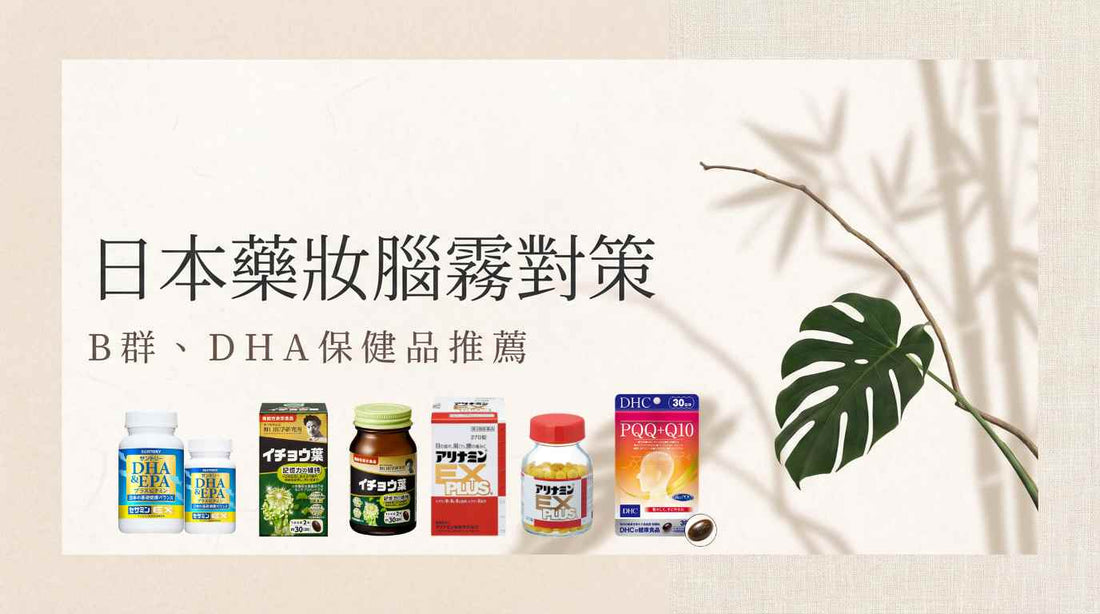 腦霧讓你專注力下降？日本藥妝必買B群、DHA保健品推薦