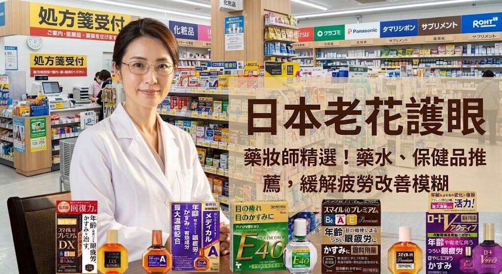 日本護眼：老花眼藥水、保健品推薦與挑選指南｜日本藥妝必買