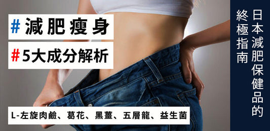選擇最佳日本減肥保健品的終極指南：6大成分功效詳解對照表！