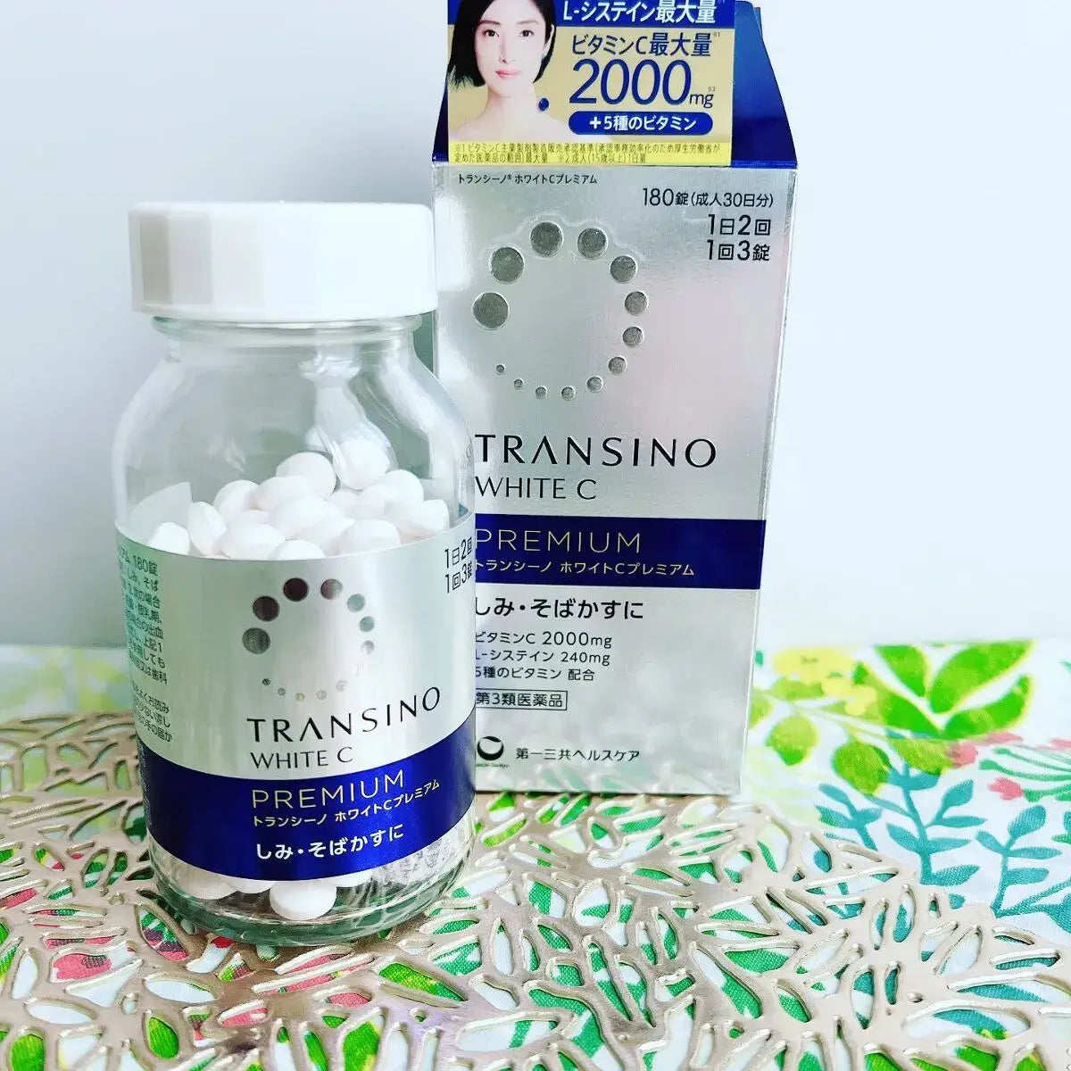 第一三共 新款TRANSINO White C Premium 美白丸優質版-美白專家推薦[第3類醫藥品]淡斑成分最大量配合