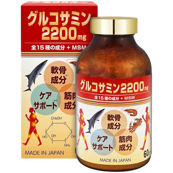 Hirosofie 葡萄糖胺2200mg+MSM（480 粒 約60日分）