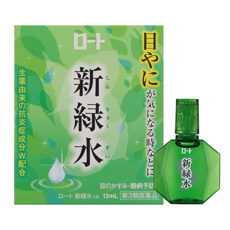 樂敦製藥 新緑水b  眼屎模糊 炎症眼藥水 13mL[第3類医薬品]