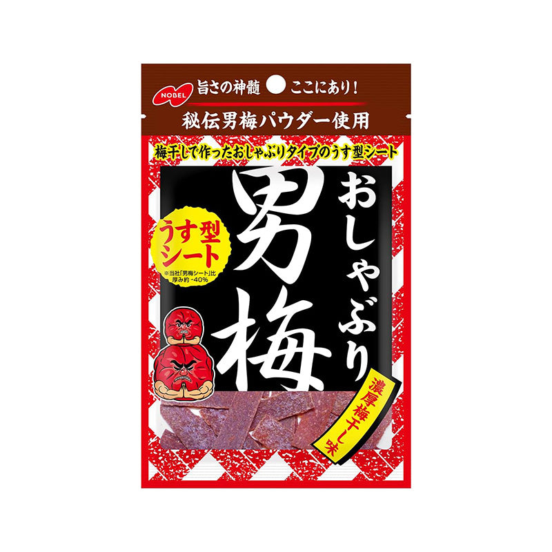 NOBEL製菓  MEGA 男梅梅干 梅糖 梅片 6袋組 提神醒腦