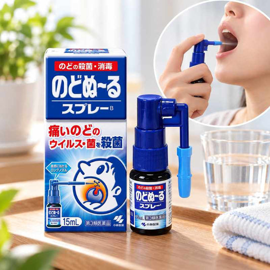 小林製藥 Nodonuru 喉嚨殺菌消炎噴劑[第3類医薬品]熊友推薦