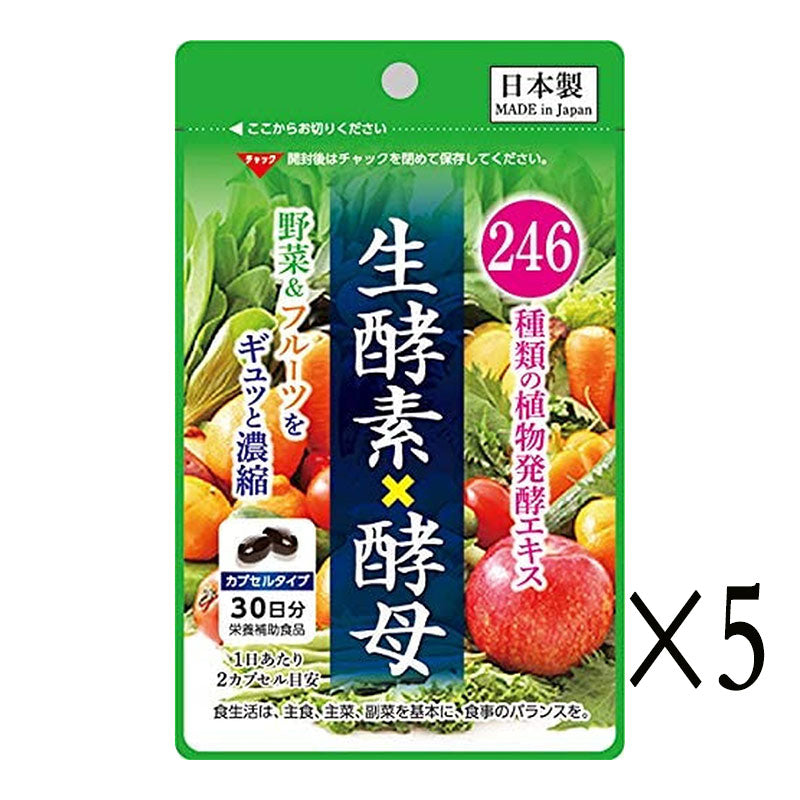 SunHealth 246種類的植物発酵提取物 生酵素×酵母 60粒入