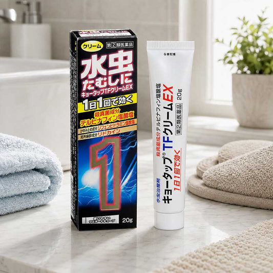 新新薬品工業 JF Kyotap TF 軟膏EX 20g 腳氣膏 腳氣水[指定第2類医薬品]熊友推薦