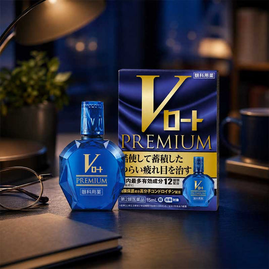 樂敦製藥 ROHTO V頂級藍鑽 全能型眼藥水 15ml（緩解紅血絲）[第2類医薬品]