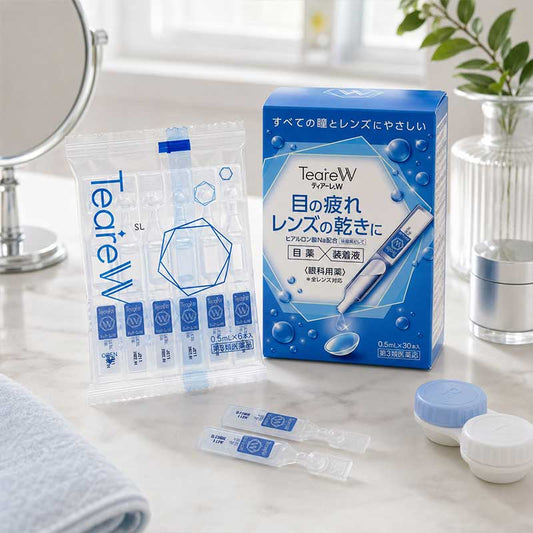 Ophtecs製藥 Teare W 眼藥水 0.5mlx30只入 眼藥水和隱形眼鏡濕潤液兩用[第3類医薬品]熊友推薦