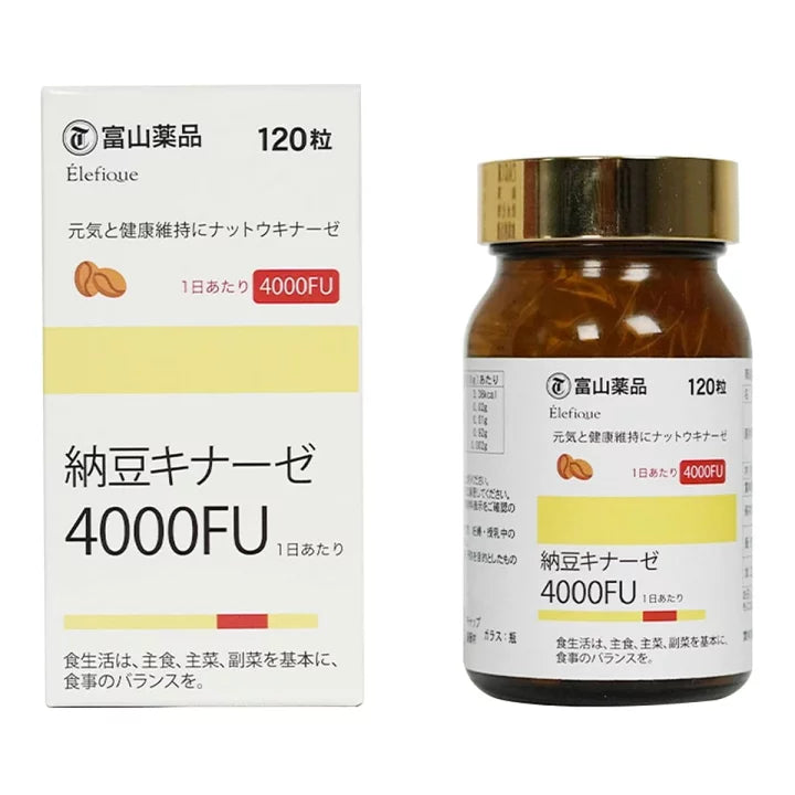 富山健康 納豆激酶 4000FU 90日分120粒[數量限定特價]