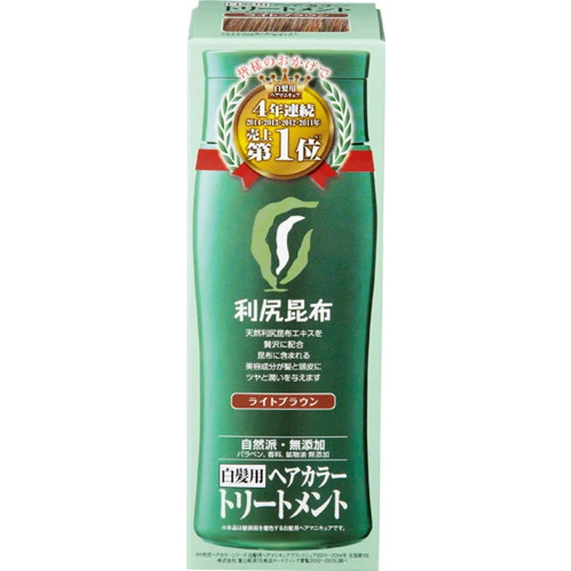 自然派club 利尻昆布染髮膏 植物染白髮護髮霜（白髮用）200g
