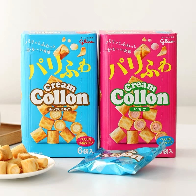 [期間限定品]Glico固力果 格力高 Cream Collon 牛乳草莓可榮酥