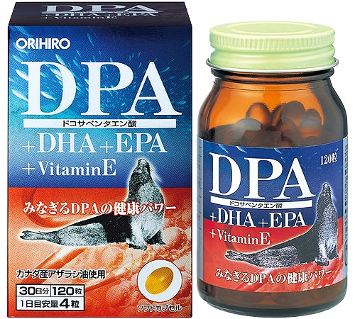 ORIHIRO DPA+DHA+EPA+維他命E 海豹油精華 30日量120粒