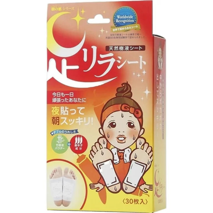 樹之惠本舖 天然樹液足底舒緩足貼 30枚入/盒