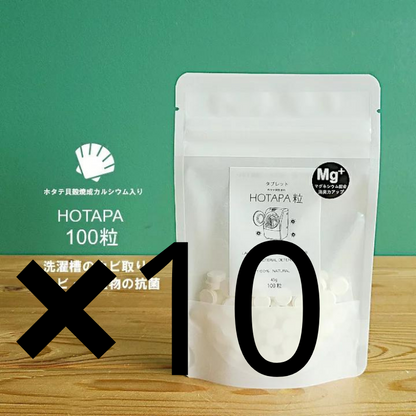 日本抗菌総合研究所 HOTAPA 天然洗衣槽清潔錠 100粒 45g 熊友推薦