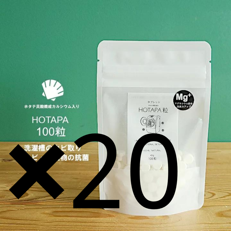 日本抗菌総合研究所 HOTAPA 天然洗衣槽清潔錠 100粒 45g 熊友推薦 效果顯著