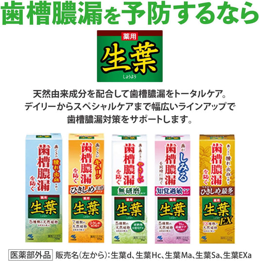 小林製藥 藥用生葉牙膏 預防齒槽膿漏(牙周病)全系列