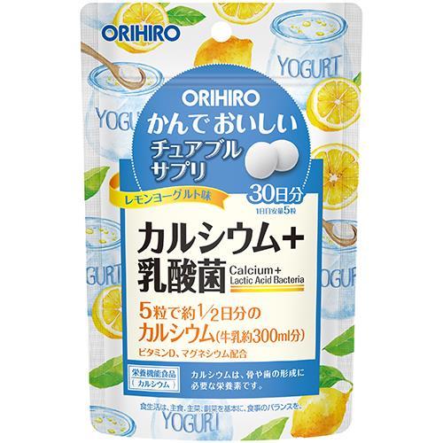 ORIHIRO 鈣+乳酸菌 咀嚼錠 30日 檸檬酸奶味