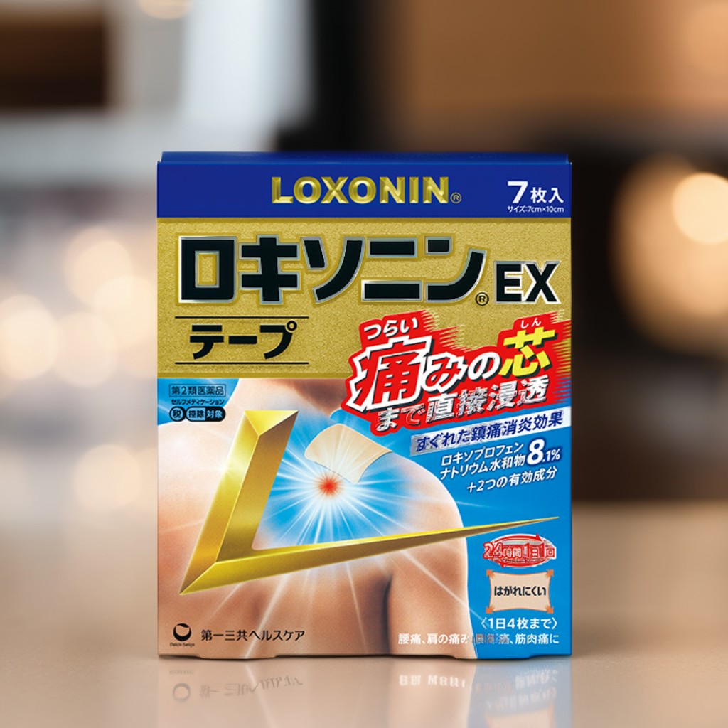 第一三共 LOXONIN EX加強版 洛索洛芬鈉痠痛貼[第2類医薬品]熊友推薦 效果顯著