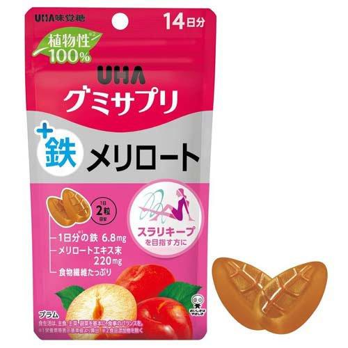 UHA味覺糖 軟糖補給 鐵＋Melilot黃香草木樨（14日份／28粒）補鐵+美體+去水腫