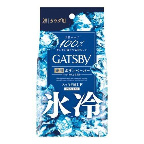 GATSBY 冰涼濕巾 體用抗菌濕巾 涼感濕紙巾 濕紙巾 夏季外出必備 體用30枚