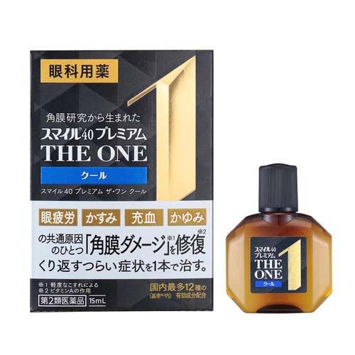 獅王 Smile40 Premium The One 新款眼藥水 15ml[第2類醫藥品]角膜損傷修復