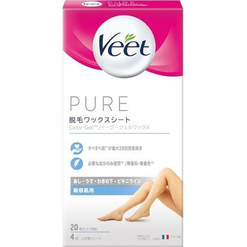 VEET薇婷 Pure 脫毛貼 敏感肌用 20枚