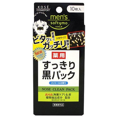 KOSE 高絲 Softymo 絲芙蒂 零毛孔黑炭粉刺貼/妙鼻貼 10枚入