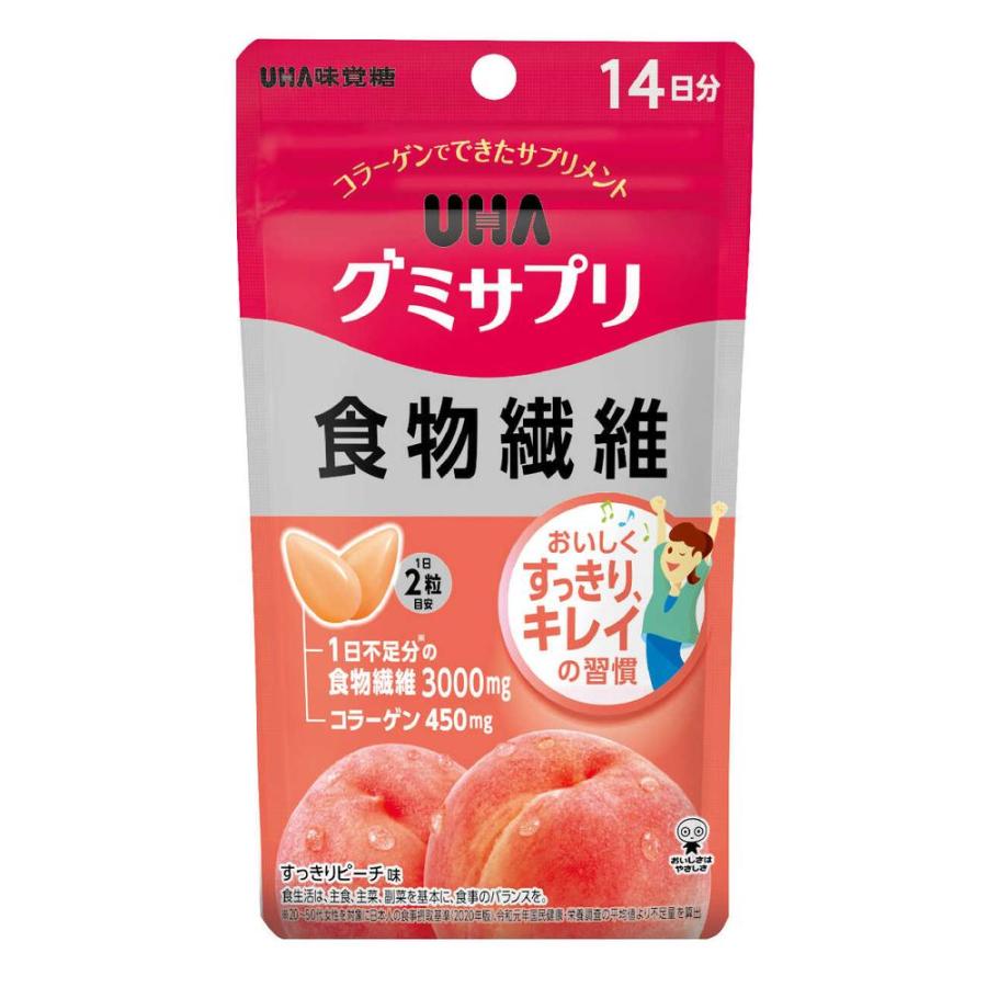 UHA味覺糖 食物纖維補充劑軟糖 14日分 新品