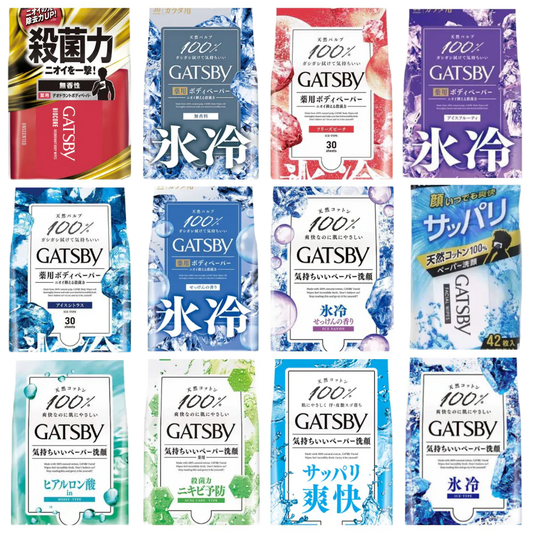 GATSBY 冰涼濕巾 體用抗菌濕巾 涼感濕紙巾 濕紙巾 夏季外出必備 體用30枚