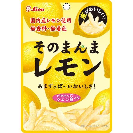 LION果子 薬日本堂潤喉糖 檸檬皮