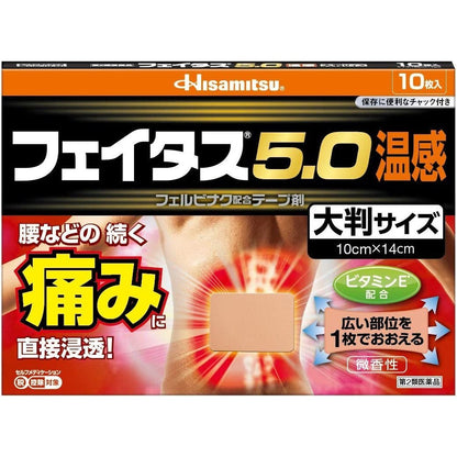 [第2類医薬品] 久光製藥 Feitas 溫感鎮痛貼膏藥貼5.0 - CosmeBear小熊日本藥妝For台灣