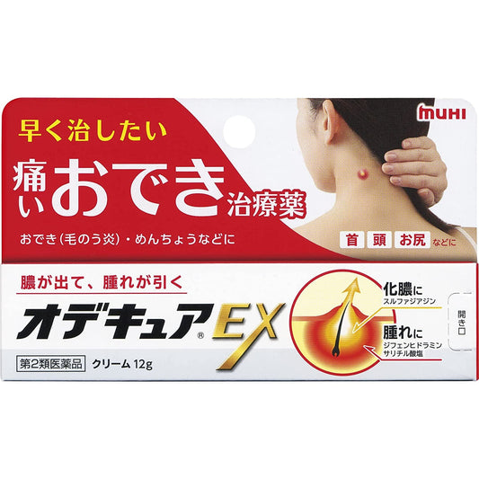 池田模範堂 MUHI 癤子/膿包治療藥EX 12g- 讓您擁有清爽健康的肌膚！[第2類醫藥品]